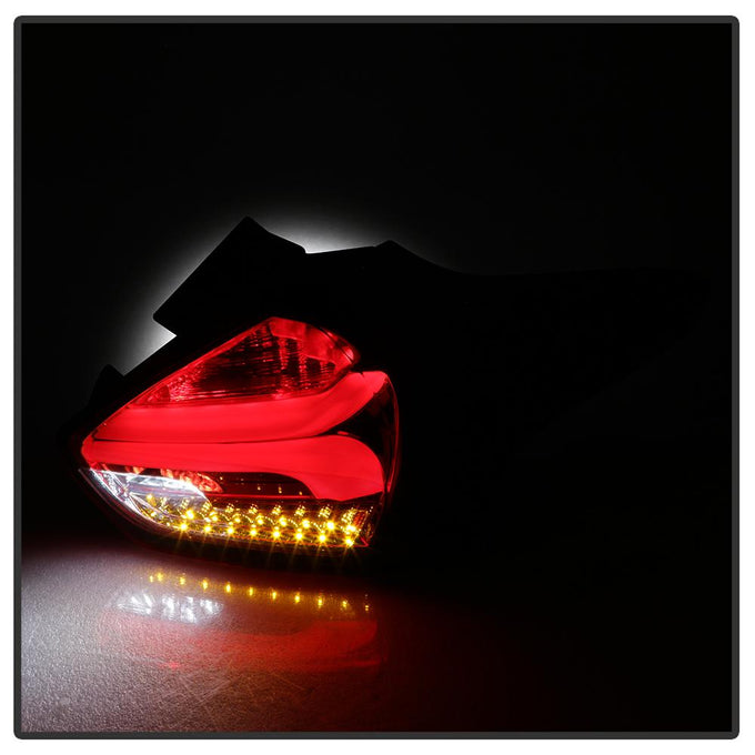 Red Clear LED Tail Lights <br>15-17 Ford Focus