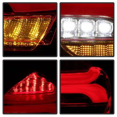 Red Clear LED Tail Lights <br>15-17 Ford Focus
