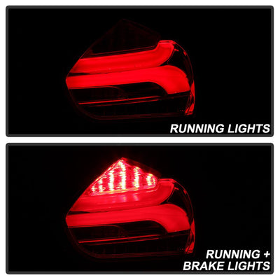 Red Clear LED Tail Lights <br>15-17 Ford Focus