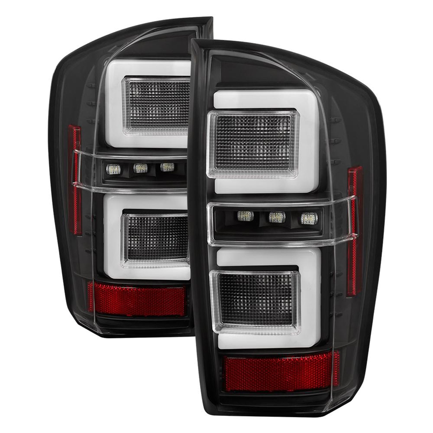Black LED Tail Lights <br>16-19 Toyota Tacoma