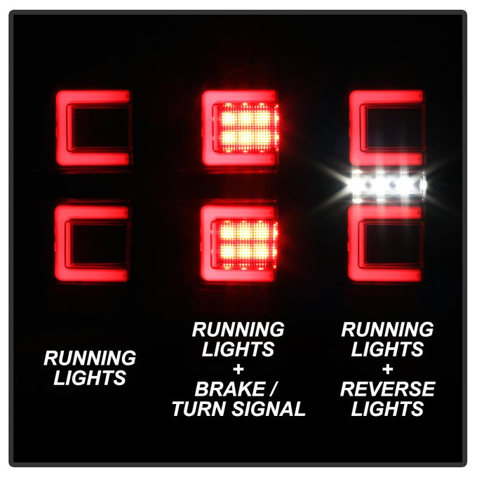 Black LED Tail Lights <br>16-19 Toyota Tacoma