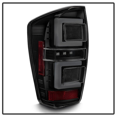Black Smoke LED Tail Lights <br>16-19 Toyota Tacoma