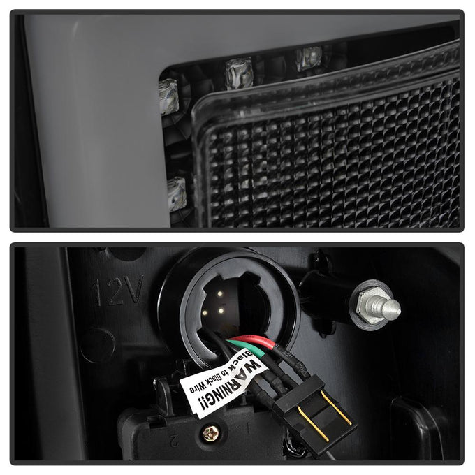 Black Smoke LED Tail Lights <br>16-19 Toyota Tacoma