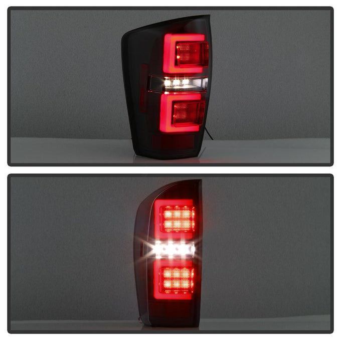 Black Smoke LED Tail Lights <br>16-19 Toyota Tacoma