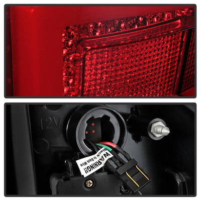 Red Clear LED Tail Lights <br>16-19 Toyota Tacoma