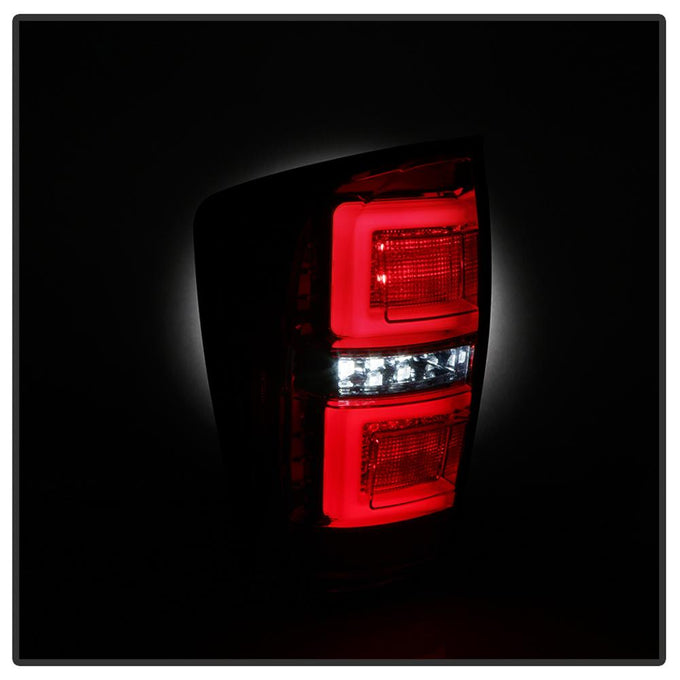 Red Clear LED Tail Lights <br>16-19 Toyota Tacoma