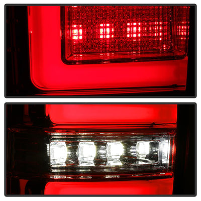 Red Clear LED Tail Lights <br>16-19 Toyota Tacoma