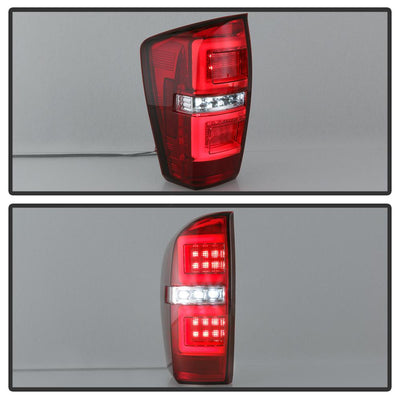 Red Clear LED Tail Lights <br>16-19 Toyota Tacoma