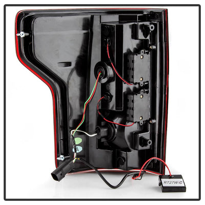Red Clear LED Tail Lights <br>18-20 Ford F-150