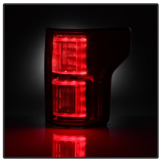 Red Clear LED Tail Lights <br>18-20 Ford F-150