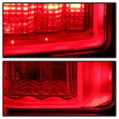 Red Clear LED Tail Lights <br>18-20 Ford F-150
