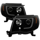 Version 2 Black Smoke Light Bar DRL Projector Headlights <br>05-11 Toyota Tacoma