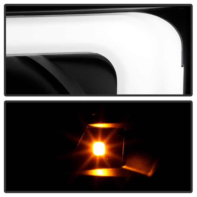 Version 2 Black Smoke Light Bar DRL Projector Headlights <br>05-11 Toyota Tacoma