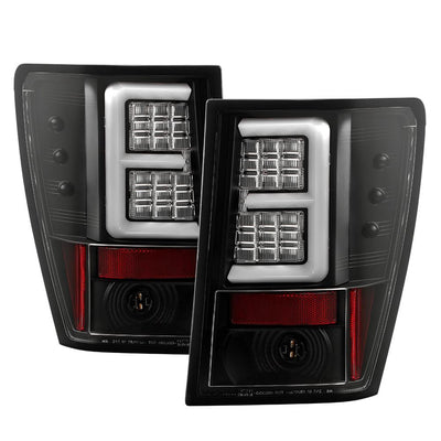 Version 2 Black LED Tail Lights <br>05-06 Jeep Grand Cherokee