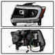 Black Light Bar Projector Headlights <br>11-13 Jeep Grand Cherokee