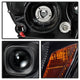 Black Light Bar Projector Headlights <br>11-13 Jeep Grand Cherokee