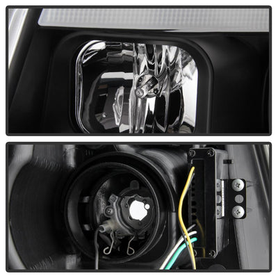 Black Light Bar Projector Headlights <br>11-13 Jeep Grand Cherokee