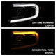 Black Light Bar Projector Headlights <br>11-13 Jeep Grand Cherokee