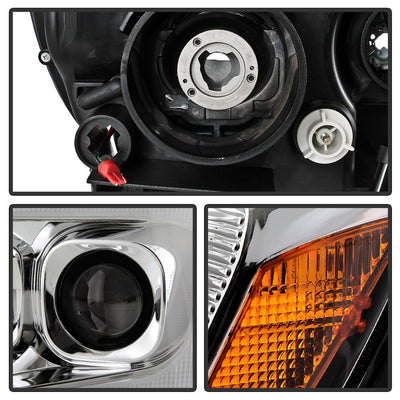 Chrome Light Bar Projector Headlights <br>11-13 Jeep Grand Cherokee
