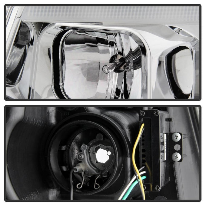 Chrome Light Bar Projector Headlights <br>11-13 Jeep Grand Cherokee