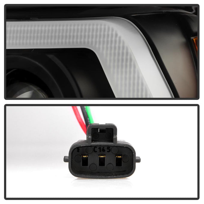 Sequential LED Turn Signal Black Projector Headlights <br>16-22 Toyota Tacoma