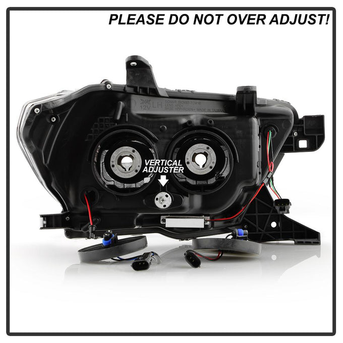 Sequential LED Turn Signal Black Projector Headlights <br>16-22 Toyota Tacoma