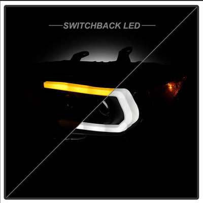 Sequential LED Turn Signal Black Projector Headlights <br>16-22 Toyota Tacoma