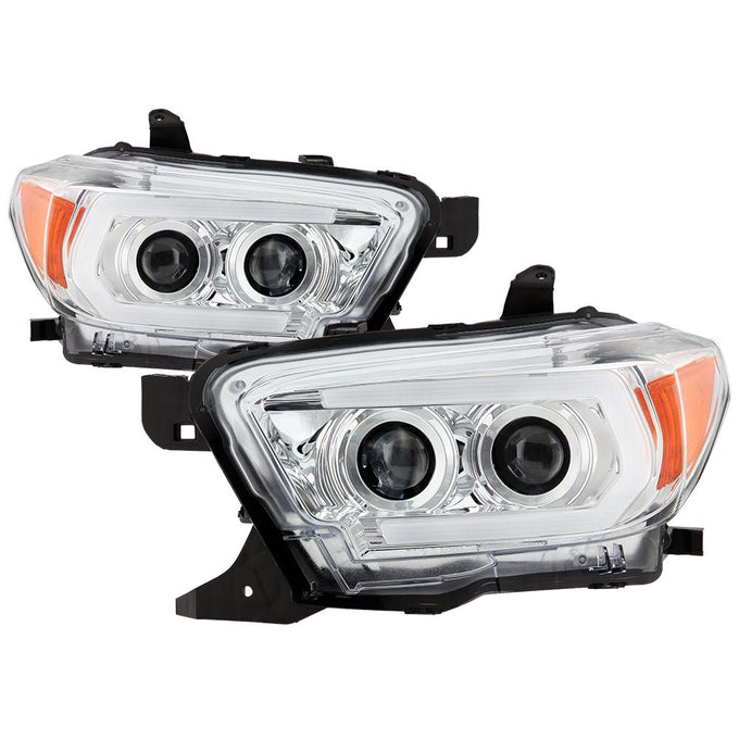 Sequential LED Turn Signal Chrome Projector Headlights <br>16-22 Toyota Tacoma