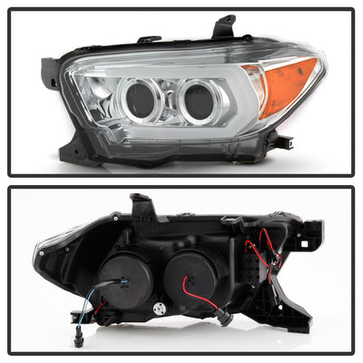 Sequential LED Turn Signal Chrome Projector Headlights <br>16-22 Toyota Tacoma