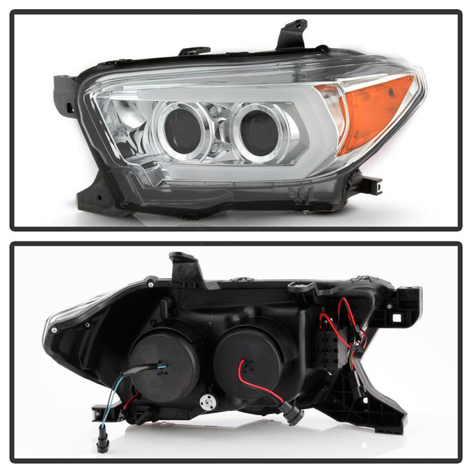 Sequential LED Turn Signal Chrome Projector Headlights <br>16-22 Toyota Tacoma