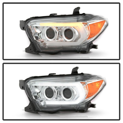 Sequential LED Turn Signal Chrome Projector Headlights <br>16-22 Toyota Tacoma