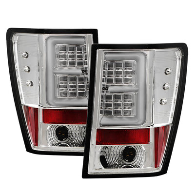 Version 2 Chrome LED Tail Lights <br>05-06 Jeep Grand Cherokee
