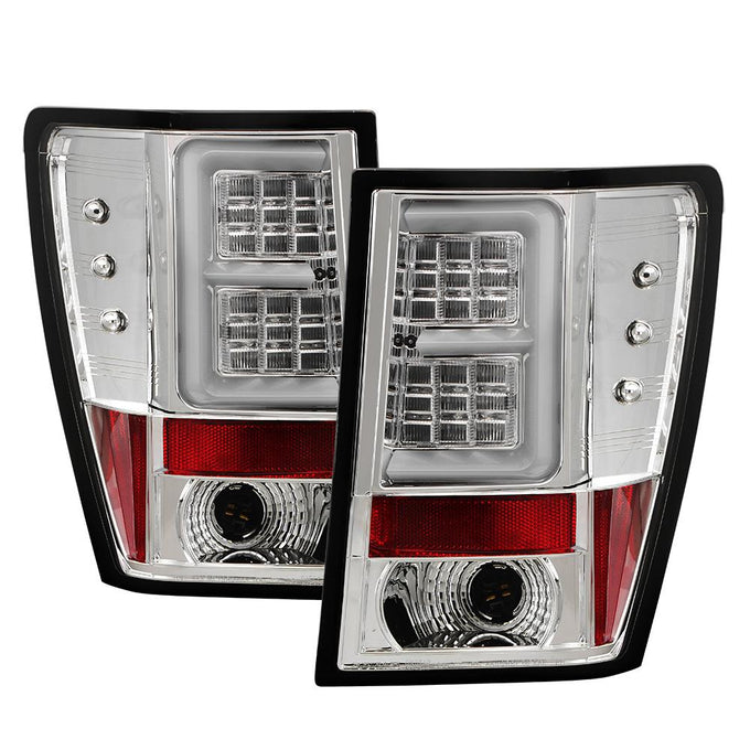 Version 2 Chrome LED Tail Lights <br>05-06 Jeep Grand Cherokee