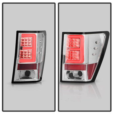 Version 2 Chrome LED Tail Lights <br>05-06 Jeep Grand Cherokee