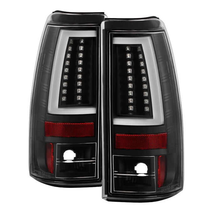 Black LED Tail Lights <br>03-06 Chevy Silverado 1500 2500 2500 HD