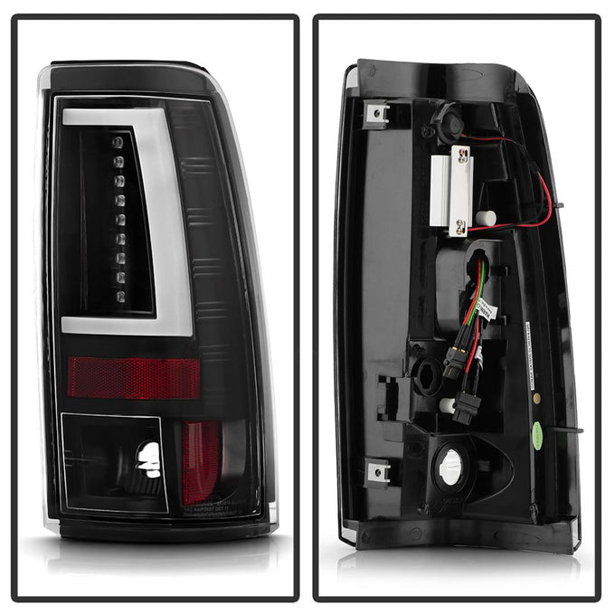 Black LED Tail Lights <br>03-06 Chevy Silverado 1500 2500 2500 HD
