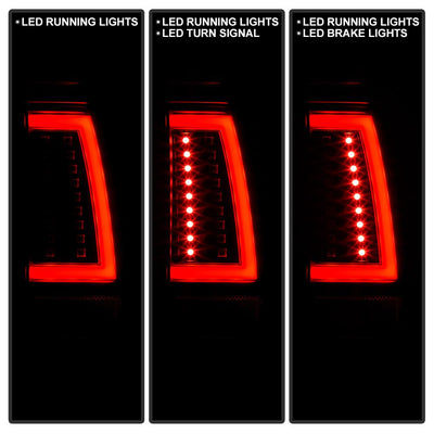 Black LED Tail Lights <br>03-06 Chevy Silverado 1500 2500 2500 HD