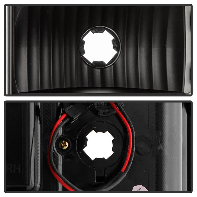 Black LED Tail Lights <br>14-18 Chevrolet Silverado 1500 15-19 2500 HD 3500 HD