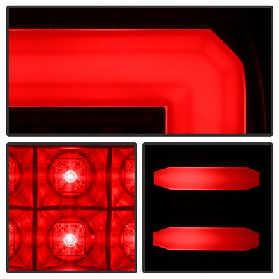 Black LED Tail Lights <br>14-18 Chevrolet Silverado 1500 15-19 2500 HD 3500 HD