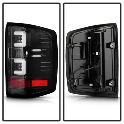 Black LED Tail Lights <br>16-18 Chevy Silverado 1500 16-19 2500 HD 3500 HD