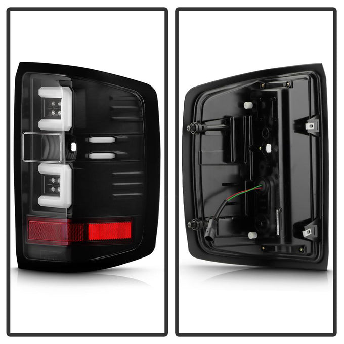 Black LED Tail Lights <br>16-18 Chevy Silverado 1500 16-19 2500 HD 3500 HD
