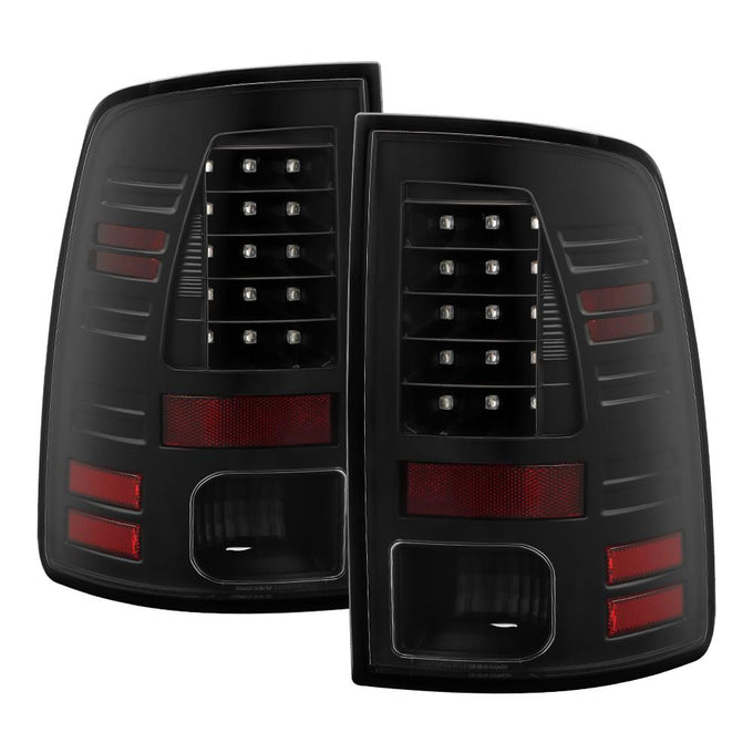 Black LED Tail Lights <br>09-18 Dodge Ram 1500 2500 3500
