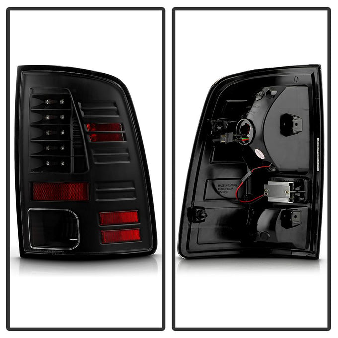 Black LED Tail Lights <br>09-18 Dodge Ram 1500 2500 3500