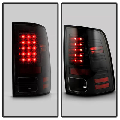 Black LED Tail Lights <br>09-18 Dodge Ram 1500 2500 3500