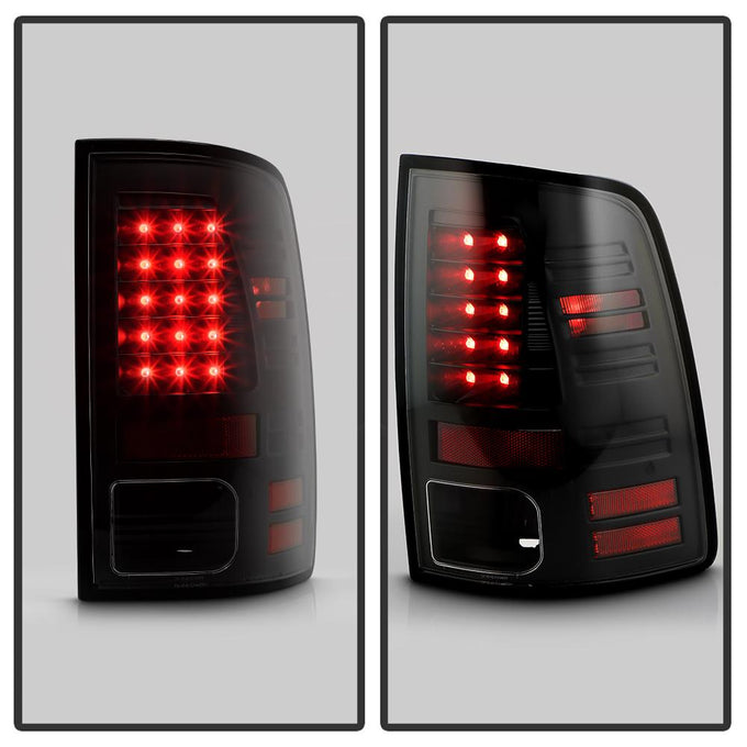 Black LED Tail Lights <br>09-18 Dodge Ram 1500 2500 3500