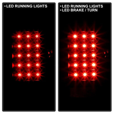 Black LED Tail Lights <br>09-18 Dodge Ram 1500 2500 3500