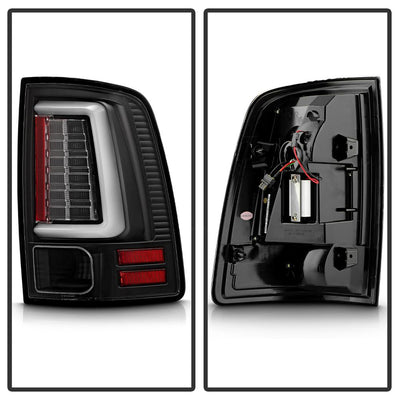 Black LED Tail Lights <br>09-18 Dodge Ram 1500 2500 3500