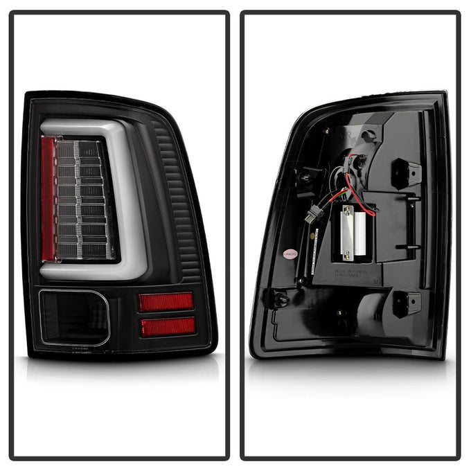 Black LED Tail Lights <br>09-18 Dodge Ram 1500 2500 3500