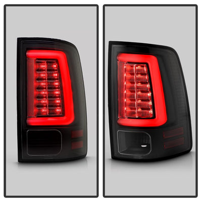 Black LED Tail Lights <br>09-18 Dodge Ram 1500 2500 3500