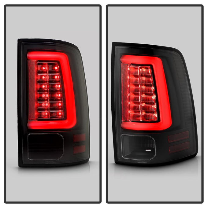 Black LED Tail Lights <br>09-18 Dodge Ram 1500 2500 3500